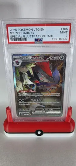 Pokemon 2025 Journey Together Special Illustration Rare #185 N's Zoroark ex PSA9 - Image 1