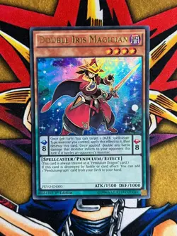 PEVO-EN003 Double Iris Magician Ultra Rare 1st Edition NM Yugioh Card - Image 3
