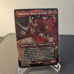 MTG Gilgamesh, Master-at-Arms 338 Borderless Regular Rare Final Fantasy FIN - Image 1
