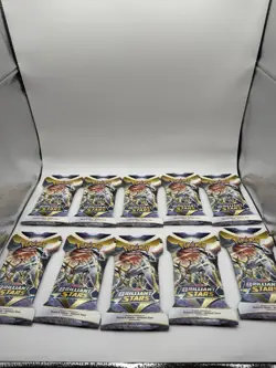 Pokemon TCG Brilliant Stars Sleeved Booster Pack Lot Of 10 - Brand New Sealed - Image 1