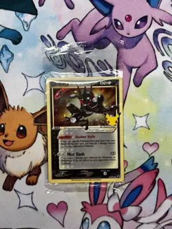 PokÃ©mon TCG Greninja Gold Star SWSH144 25th Celebrations Promo Card Sealed - Image 1