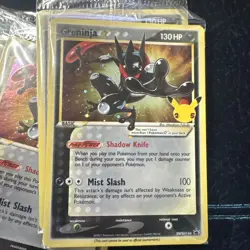 PokÃ©mon TCG Greninja Gold Star SWSH144 25th Celebrations Promo Card Sealed - Image 1