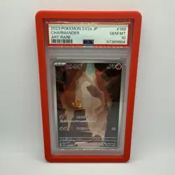 PSA 10 Charmander Art Rare AR 168/165 Japanese sv2a Pokemon Card Game 151 2023 - Image 1