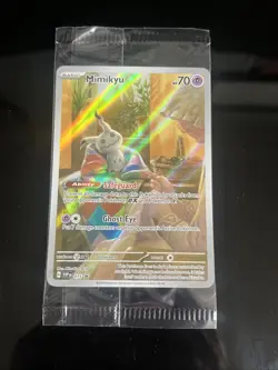 Mimikyu 075 Black Star Promo SV075 Sealed Paldean Fates Full Art PokÃ©mon Card - Image 1