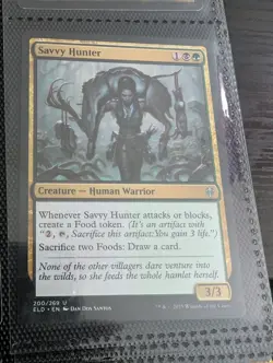 MTG Savvy Hunter Throne of Eldraine Uncommon NM/M Magic the Gathering (G) - Image 1