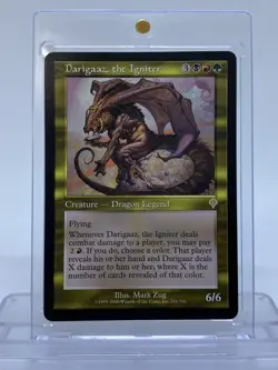 MTG Darigaaz the Igniter Invasion Rare Dragon Legendary Creature MP Rating 6 - Image 1