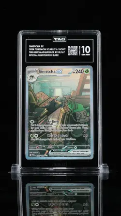 PSA 10 Sinistcha EX 210/167 - Twilight Masquerade SIR Holo Pokemon Card - Image 1