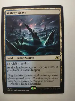 MTG- Watery Grave - Edge of Eternities - Rare Land - Shock Land - NM/M - Image 1