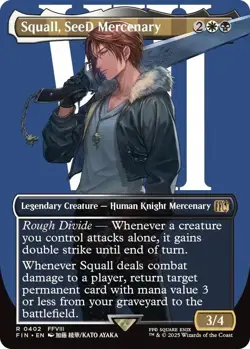MTG Final Fantasy Squall, SeeD Mercenary Borderless Foil NM - Image 1