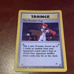 Pokemon TCG The Rocket's Trap 19/132 Gym Heroes Holo Rare Vintage - Image 1