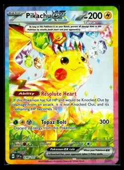 2024 Pokemon Scarlet & Violet Surging Sparks Pikachu Ex #238/191 NM - Image 1