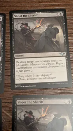 MTG 4x Playset - Shoot the Sheriff -  Outlaws of Thunder Junction #0106 - LP-NM - Image 4