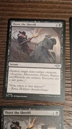 MTG 4x Playset - Shoot the Sheriff -  Outlaws of Thunder Junction #0106 - LP-NM - Image 5