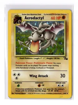 Aerodactyl - 1/62 Fossil Holo - MP - VINTAGE - POKEMON TCG - Image 1