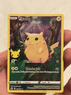 Pikachu 005/025 Celebrations Holo PokÃ©mon Trading Card Game Tcg Near Mint - Image 3
