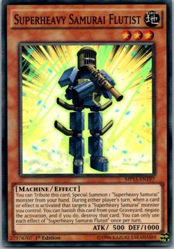 MP15-EN197 Superheavy Samurai Flutist Super Rare 1st Edition NM Yugioh Card - Image 3