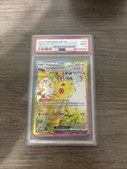 2024 Pokemon SSP en Pikachu EX Special Illustration Rare #238 PSA 9 Mint - Image 1