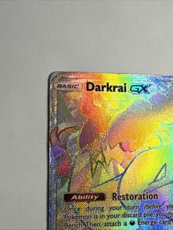 Darkrai GX 158/147 Rainbow Secret Rare Burning Shadows Sun & Moon Pokemon TCG - Image 2