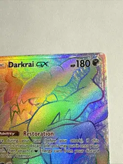 Darkrai GX 158/147 Rainbow Secret Rare Burning Shadows Sun & Moon Pokemon TCG - Image 3