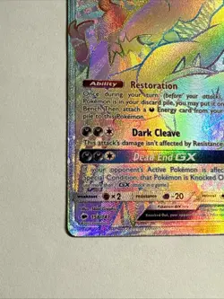 Darkrai GX 158/147 Rainbow Secret Rare Burning Shadows Sun & Moon Pokemon TCG - Image 5