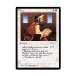 WOTC MtG Arabian Nights Piety - Dark (C3) EX - Image 1