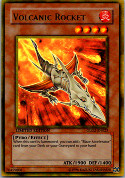 GLD2-EN023 Volcanic Rocket Gold Rare Limited Edition VLP Yugioh Card - Image 3