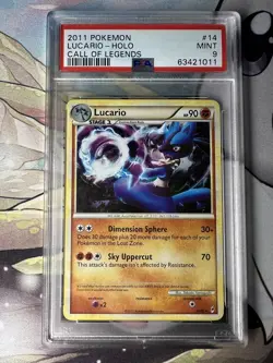 PSA MINT 9 - LUCARIO - 2011 Call of Legends Holo Rare PokÃ©mon Card - 14/95 - Image 1