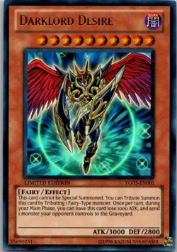 YG05-EN001 Darklord Desire Ultra Rare LTD Edition VLP Yugioh Card - Image 1