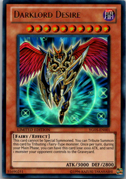 YG05-EN001 Darklord Desire Ultra Rare LTD Edition VLP Yugioh Card - Image 3
