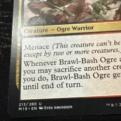 MTG Brawl-Bash Ogre Core Set 2019 213/280 Regular Uncommon - Image 2