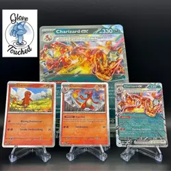 Pokemon TCG Charizard EX Special Collection Promos + Lenticular Jumbo - Image 1