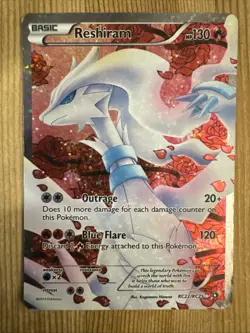 Reshiram RC22/RC25 Legendary Treasures Radiant Collection Pokemon DMG - Image 1