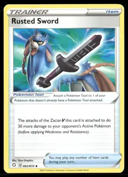 2021 Shining Fates Set Pokemon Card 062  Rusted Sword NM - Image 1