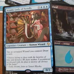 Azami's Blue WIZARDS Tribal Magician Sorcerer ***COMMANDER DECK*** 100 MTG Cards - Image 1
