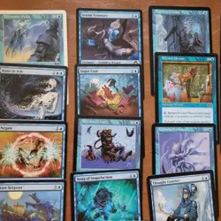 Azami's Blue WIZARDS Tribal Magician Sorcerer ***COMMANDER DECK*** 100 MTG Cards - Image 11