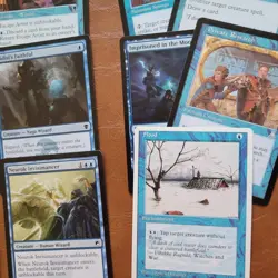 Azami's Blue WIZARDS Tribal Magician Sorcerer ***COMMANDER DECK*** 100 MTG Cards - Image 13