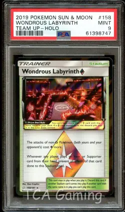 PSA 9 MINT Wondrous Labyrinth PRISM STAR 158/181 HOLO Pokemon Card 747 - Image 1