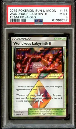 PSA 9 MINT Wondrous Labyrinth PRISM STAR 158/181 HOLO Pokemon Card 747 - Image 2