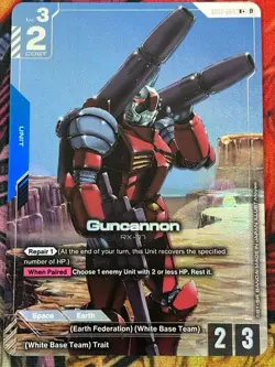 Guncannon (R+) - Edition Beta (GD01_b) Gundam Card Game TCG Foil Alt Art NEW - Image 1