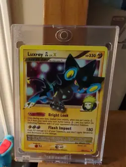 Luxray GL LV.X MISPRINT 109/111 Rising Rivals Non-Holo Ultra Rare Card - NM - Image 1