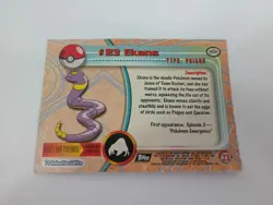 Ekans #23 Holo Topps Chorme Pokemon Card Played - Image 2