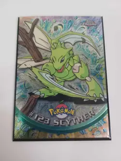 Scyther #123  Topps Chrome Series 2 Pokemon Card Played - Image 1