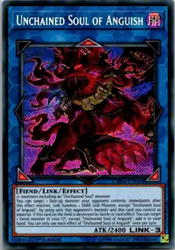 CHIM-EN044 Unchained Soul Of Anguish Secret Rare 1st Edition NM Yugioh Card - Image 1