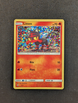 Litten #3 – McDonald's Promo 2017 Holo Pokémon Card LP - Image 4