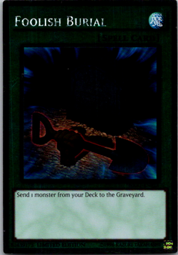 NKRT-EN028 Foolish Burial Platinum Rare Limited Edition NM Yugioh Card - Image 3