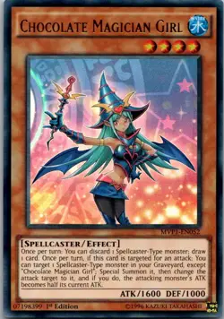 MVP1-EN052 Chocolate Magician Girl Ultra Rare 1st Edition NM Yugioh Card - Image 1