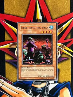 DR1-EN131 Tribe-Infecting Virus Rare UNL Edition LP Yugioh Card - Image 3