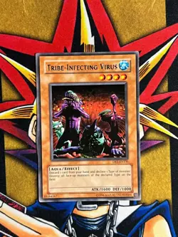 DR1-EN131 Tribe-Infecting Virus Rare UNL Edition LP Yugioh Card - Image 5