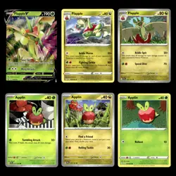 6x Flapple V Lot 18 Sword Shield Battle Styles Pokemon Cards Collection Set TCG - Image 1