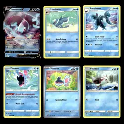 6x Lumineon V Lot 40 Sword Shield Brilliant Stars Pokemon Cards Collection Set - Image 1